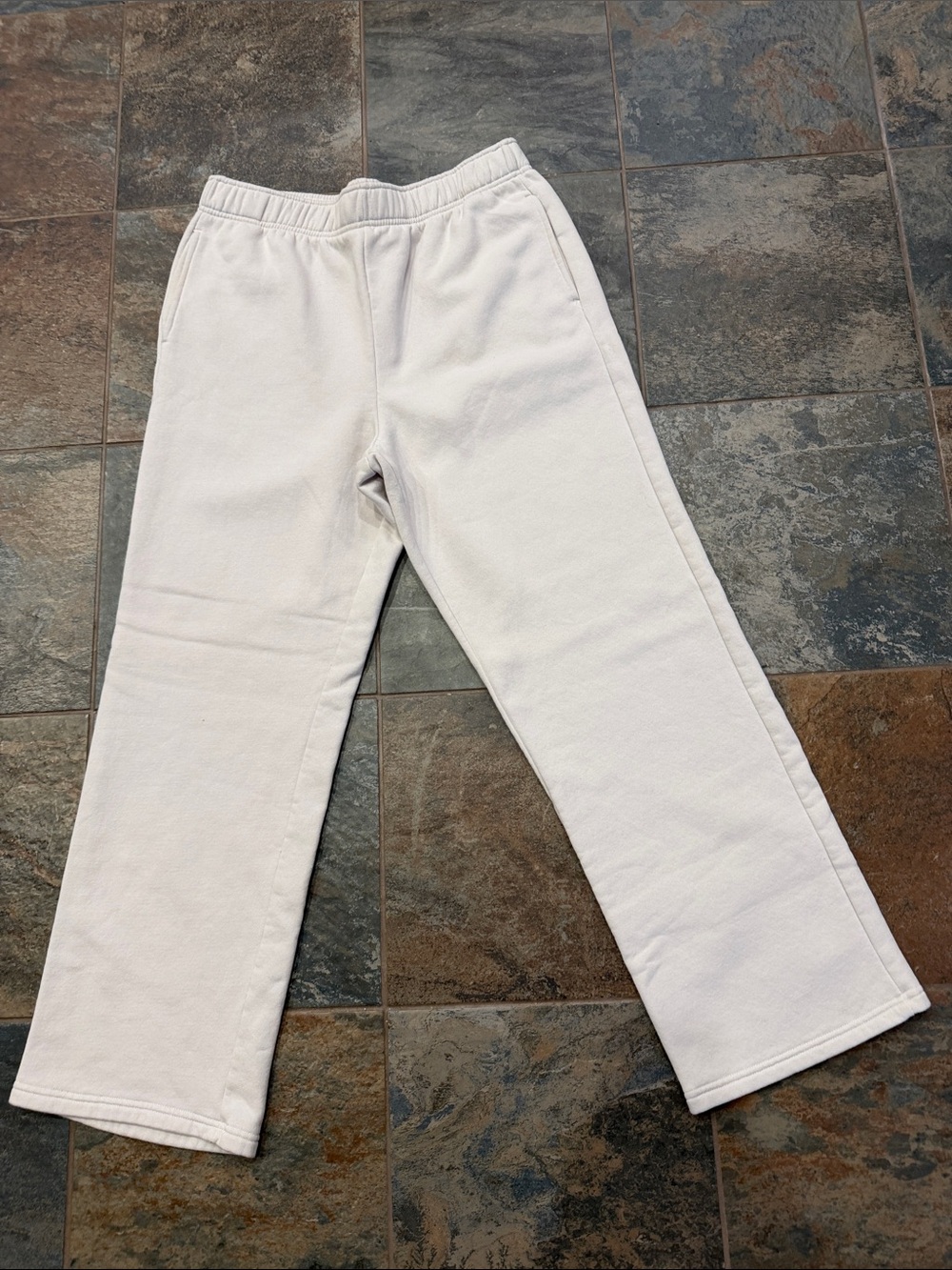 Athletic Works Cream Women's Track Jogger Pants